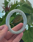 Baikalla Natural Burmese Light Green Jadeite Jade Bangle Bracelet (62.20mm) 