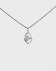 18K White Gold Diamond Pendant Necklace