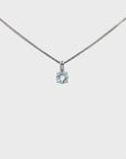 Baikalla™ Classic 14k White Gold Aquamarine Pendant Necklace