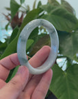 Baikalla Natural Burmese Blue Green Jadeite Jade Bangle Bracelet (61.60mm) 