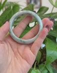 Burmese Blue-Green Jade Jadeite Bangle Bracelet (55.72 mm) T192