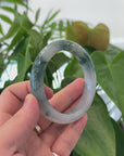 Burmese High-end Ice blue green Jade Jadeite Bangle Bracelet (61.55mm) ( Collectibles )T266