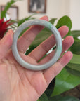 Baikalla™ "Classic Bangle" Genuine Burmese Green Jadeite Jade Bangle Bracelet (56.60mm) 