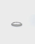 Baikalla 18k White Gold Halo Diamond Anniversary Band