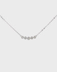 18K White Gold Diamond Pendant Necklace