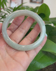 Baikalla™ "Classic Bangle" Genuine Burmese Jadeite Jade Bangle Bracelet (62.28mm) 