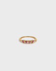 14k Yellow Gold Natural Ruby Heart Ring