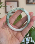 Burmese Blue-Green Jade Jadeite Bangle Bracelet (58.76 mm) T297