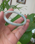 Baikalla "Petite" Natural Burmese Blue-green Jadeite Jade Bangle Bracelet (56.19 mm) 