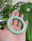 Natural Burmese Apple Green Jadeite Jade Bangle Bracelet (51.70mm) 