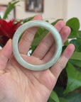 Baikalla™ "Classic Bangle" Genuine Burmese Green Jadeite Jade Bangle Bracelet (56.84mm) 