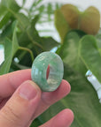 Natural Burmese Green Jadeite Jade Bend Men's Ring