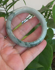 Baikalla Burmese Blue-Green Jade Jadeite Bangle Bracelet (55.59mm)