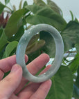 Baikalla Natural Burmese Green Jadeite Jade Bangle Bracelet (66.31mm) 