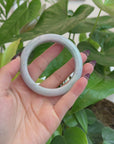 Baikalla Classic Lavender Burmese Jadeite Jade Bangle (57.51 mm) T195