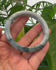 Natural Burmese Blue-green Jadeite Jade Bangle Bracelet (59.40mm)