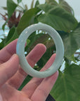 Baikalla Natural Burmese Apple Green Jadeite Jade Bangle Bracelet (54.57mm) 