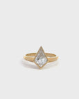 Baikalla 14k Gold Moissanite 1CT Kite Cut Engagement Ring