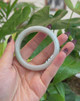 Baikalla Classic Light Green Burmese Jadeite Jade Bangle (54.30 mm) T185