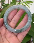 Burmese High-end Ice blue green Jade Jadeite Bangle Bracelet (59.42mm) ( Collectibles )T269