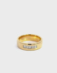 Baikalla 18k Gold Diamond Men's Wedding Ring Band