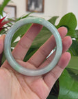 Baikalla "Classic Bangle" Genuine Burmese Green Jadeite Jade Bangle Bracelet (62.65 mm) 