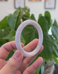 Baikalla "Tradition  Round" Light Lavender Jadeite Jade Bangle Bracelet (55.8 mm) 