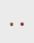 14k White Gold Natural Sunstone Earrings