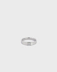 Baikalla 18k White Gold Men's Wedding Diamond Band Ring