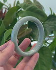 Baikalla Natural Burmese Green Jadeite Jade Bangle Bracelet (66.28mm) 