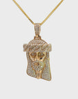 Baikalla 14k Gold Jesus With Diamonds Charm Necklace