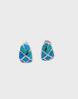 Baikalla™ Sterling Silver Natural Lab-Made Opal Earrings