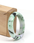 Baikalla Jewelry Jadeite Jade Bangle Bracelet Natural Jadeite Lavender Green Bangle Bracelet (54mm)