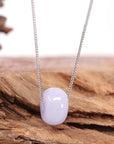 Baikalla Jewelry Jade Pendant Necklace Baikalla™ "Good Luck Button" Necklace Real Lavender Jade Lucky KouKou Pendant Necklace