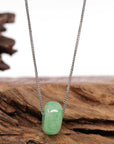 Baikalla Jewelry Jade Pendant Necklace Baikalla™ "Good Luck Button" Necklace Real Rich Green Jade Lucky KouKou Pendant Necklace