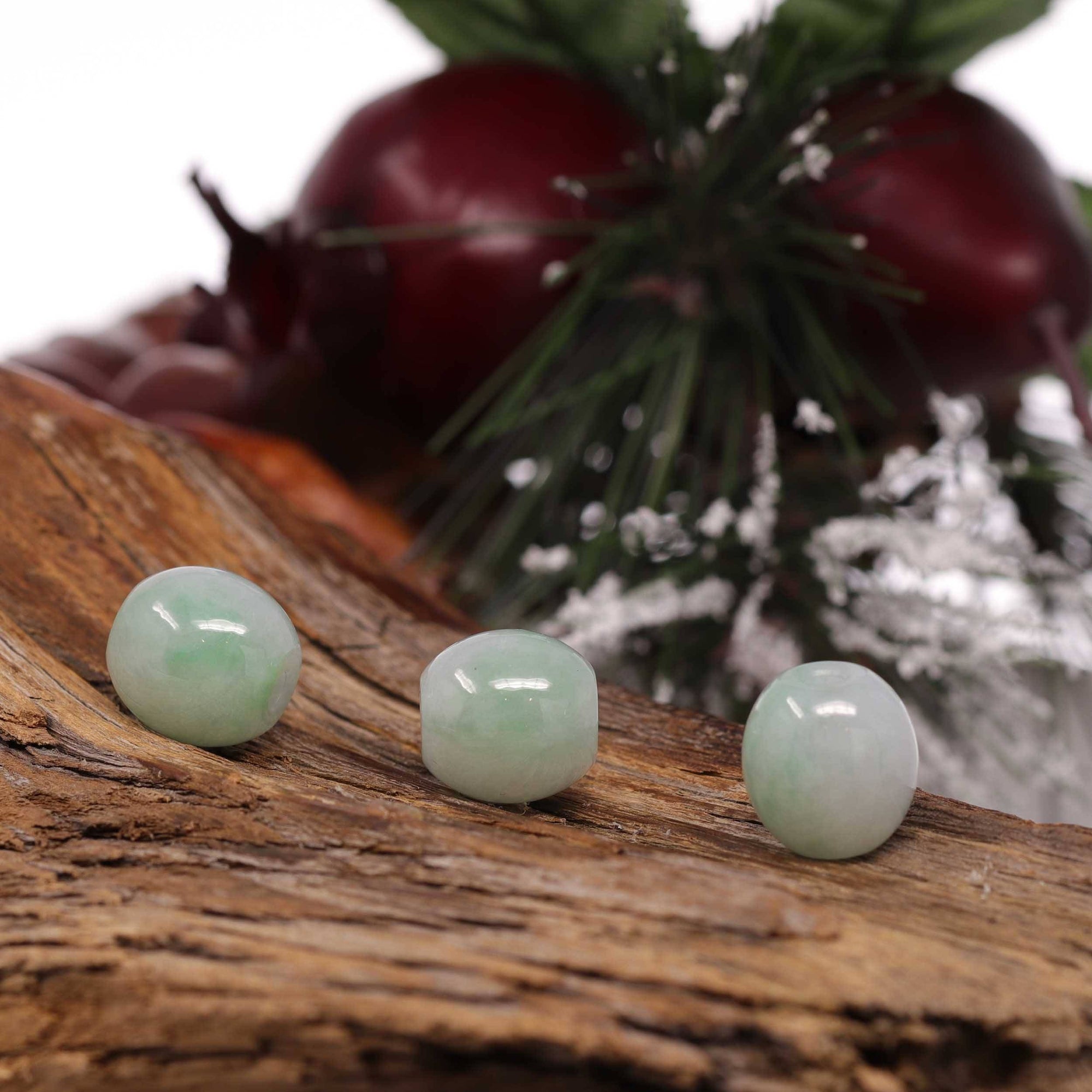 Baikalla Jewelry Jade Pendant Necklace Baikalla™ "Good Luck Button" Necklace Real Ice Blue Green Jade Lucky TongTong Pendant Necklace