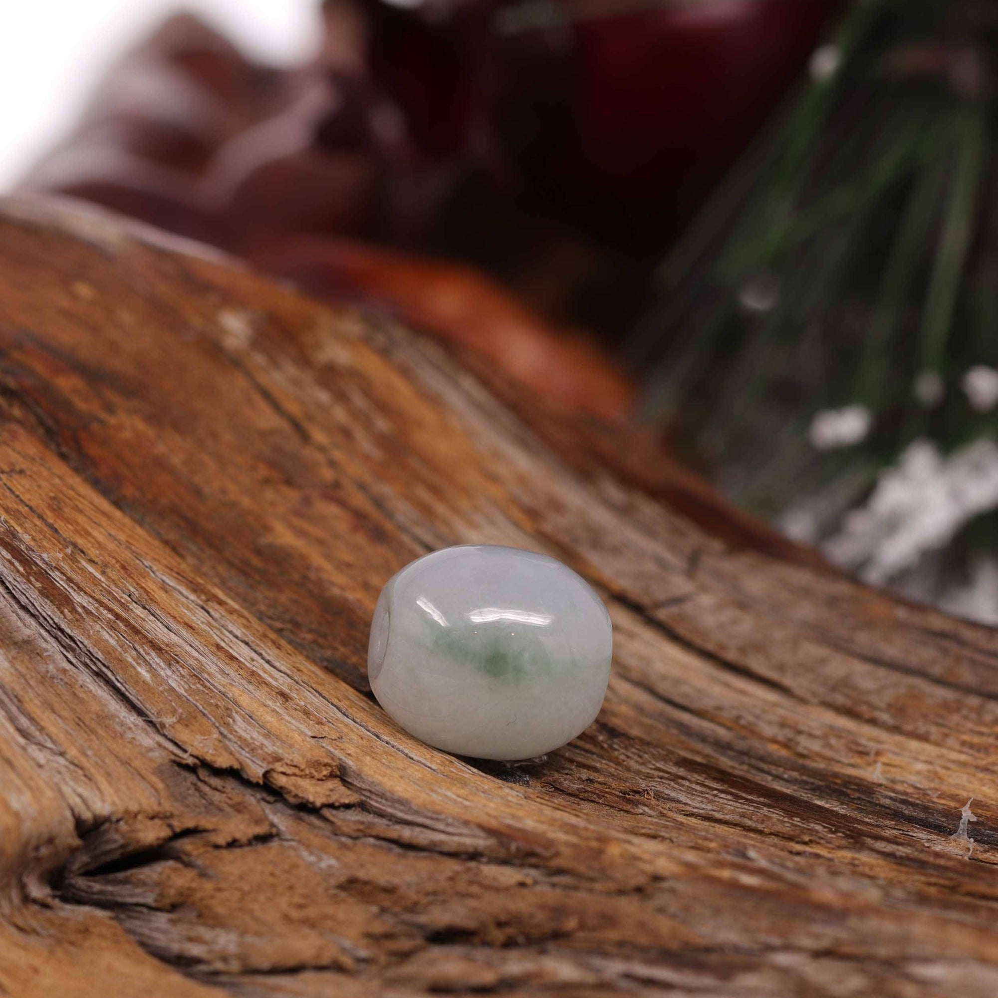 Baikalla Jewelry Jade Pendant Necklace Baikalla™ "Good Luck Button" Necklace Real Ice Blue Green Jade Lucky KouKou Pendant Necklace