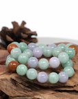 Baikalla Jewelry jade beads bracelet Jadeite Jade 13mm Round Beads Bracelet ( 13 mm ) For Men