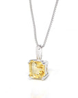 Baikalla Jewelry Silver Amethyst Necklace Citrine Baikalla™ Classic Sterling Silver Natural Amethyst Citrine Pendant Necklace With CZ