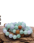 Baikalla Jewelry jade beads bracelet Jadeite Jade 13mm Round Beads Bracelet ( 13 mm ) For Men