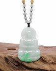 Baikalla Jewelry Jade Guanyin Pendant Necklace Baikalla "Goddess of Compassion" Genuine Burmese Jadeite Jade Guanyin Lotus Necklace