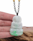 Baikalla Jewelry Jade Guanyin Pendant Necklace Baikalla "Goddess of Compassion" Genuine Burmese Jadeite Jade Guanyin Lotus Necklace