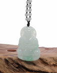 Baikalla Jewelry Jade Guanyin Pendant Necklace Baikalla "Goddess of Compassion" Genuine Burmese Jadeite Jade Guanyin Lotus Necklace