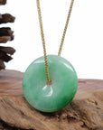 Baikalla Jewelry Jade Pendant Necklace Baikalla "Good Luck Button" Jadeite Jade Lucky KouKou Pendant Necklace