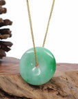 Baikalla Jewelry Jade Pendant Necklace Baikalla "Good Luck Button" Jadeite Jade Lucky KouKou Pendant Necklace