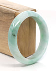 Baikalla Jewelry Jadeite Jade Bangle Bracelet Baikalla™ "Classic Bangle" Genuine Burmese Green Jadeite Jade Bangle Bracelet (58.6 mm) SZS1018