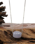 Baikalla Jewelry Jade Pendant Necklace Copy of Copy of Baikalla™ "Good Luck Button" Necklace Real Lavender Jade Lucky TongTong Pendant Necklace