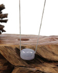 Baikalla Jewelry Jade Pendant Necklace Copy of Copy of Baikalla™ "Good Luck Button" Necklace Real Lavender Jade Lucky TongTong Pendant Necklace