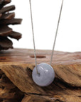 Baikalla Jewelry Jade Pendant Necklace Copy of Copy of Baikalla "Good Luck Button" Necklace Lavender Jadeite Jade Lucky KouKou Pendant Necklace