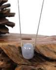 Baikalla Jewelry Jade Pendant Necklace Copy of Copy of Baikalla "Good Luck Button" Necklace Lavender Jadeite Jade Lucky KouKou Pendant Necklace